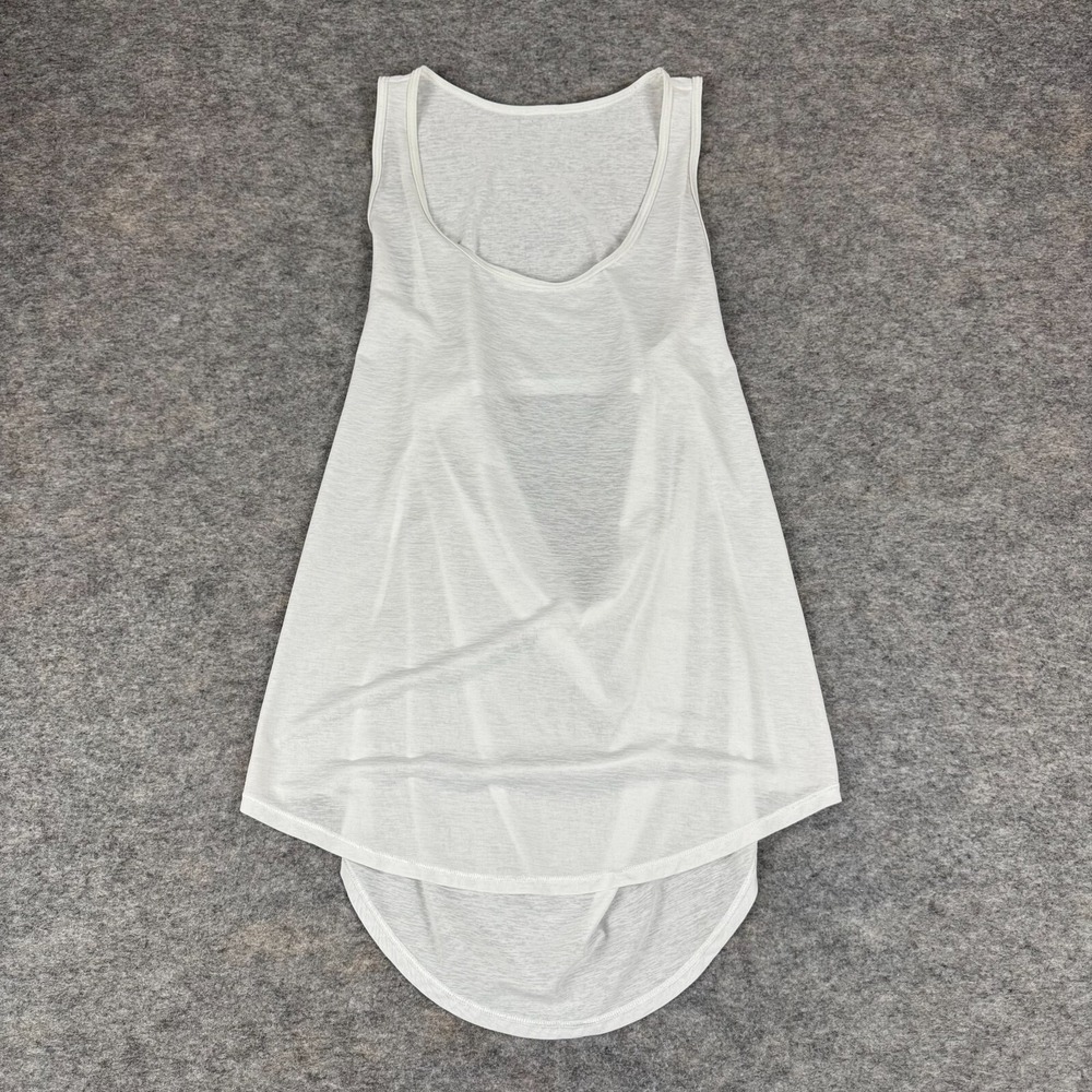 Lululemon Set The Course Tank W1AZ3S Mesh White Womens 4